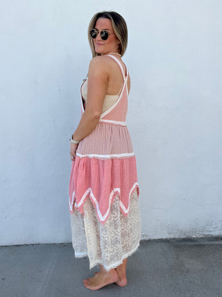 Peachy Petal Dress