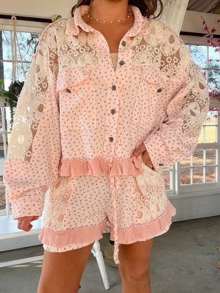 The Floral Dream Shorts - PINK