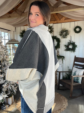 The Layla Pullover - CHARCOAL