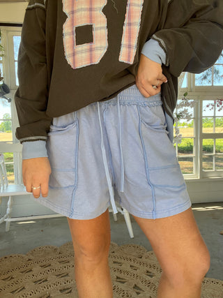 The Annie Utility Shorts - PERIWINKLE