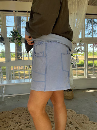 The Annie Utility Shorts - PERIWINKLE