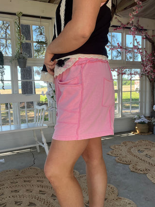 The Annie Utility Shorts - CANDY PINK