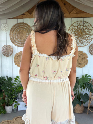 The Azalea Garden Tank - CREAM