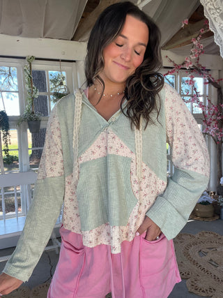 The Sea Mist Floral Top