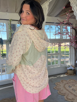 The Sea Mist Floral Top