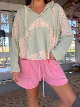 The Sea Mist Floral Top