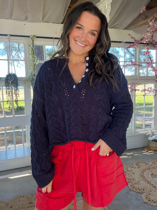 The Sunset Sweater - NAVY