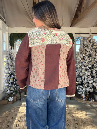 The Petal Season Long Sleeve Top - MOCHA