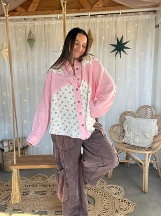 Petal Starlight Gauze Top