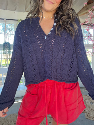 The Sunset Sweater - NAVY