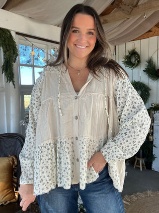 The Honey Flower Gauze Top