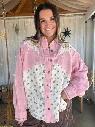 Petal Starlight Gauze Top