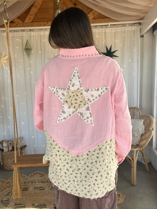 Petal Starlight Gauze Top