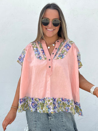 The Downtown Floral Top
