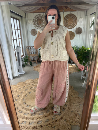 Chestnut Chill Joggers - PEACH