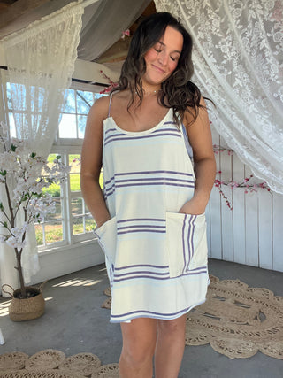 Beach Babe Romper - BLUE