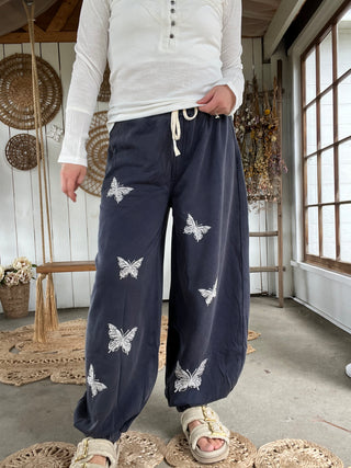 Butterfly Breeze Joggers - NAVY