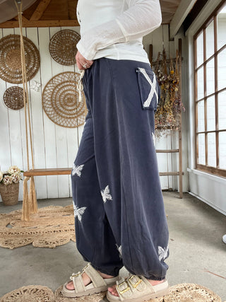 Butterfly Breeze Joggers - NAVY