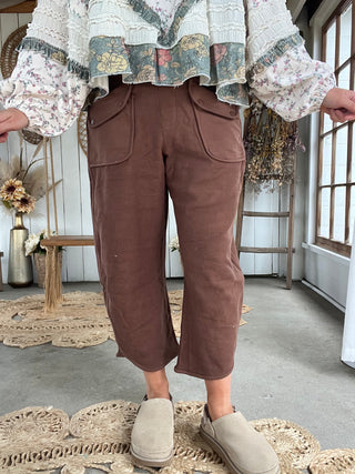The Starlight Barrel Pants - MOCHA (can not restock)