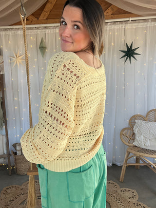 The Dandelion Cardigan - YELLOW