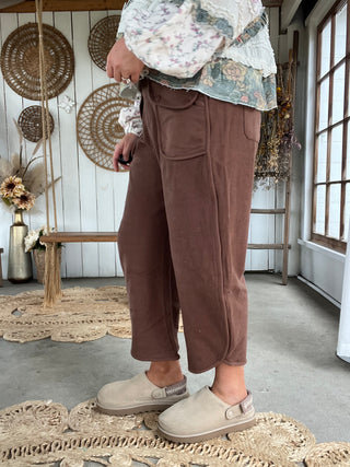 The Starlight Barrel Pants - MOCHA (can not restock)