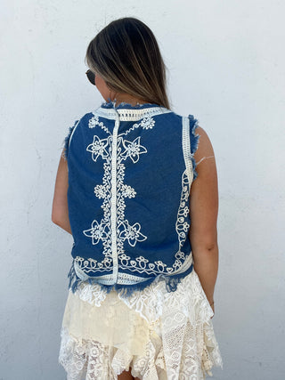 Embroidered Nomad Vest