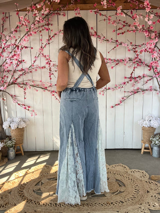 The Sweet Lace Denim Overalls