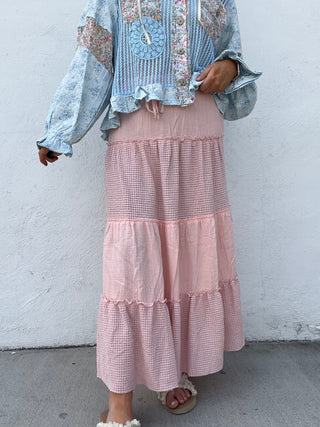 The Malibu Maxi Skirt/ Dress - PINK