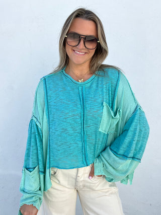 The Cora Top - AQUA