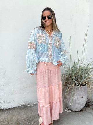 The Malibu Maxi Skirt/ Dress - PINK