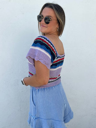 Sunbeam Bliss Top - PURPLE MULTI