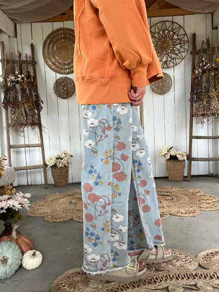 Sunset Trails Floral Jeans