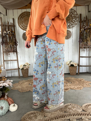 Sunset Trails Floral Jeans