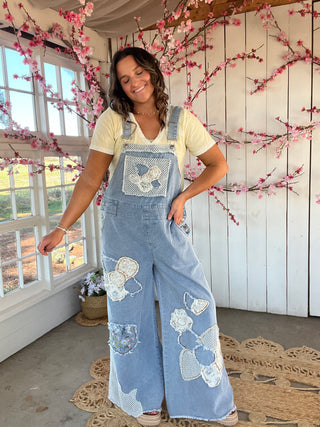 The Wildflower Denim Overalls