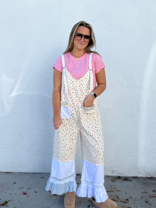 Garden Bloom Overalls - PINK FLORAL