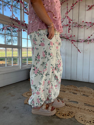 Bluebell Bloom Pants - PINK FLORAL