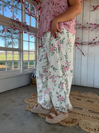 Bluebell Bloom Pants - PINK FLORAL