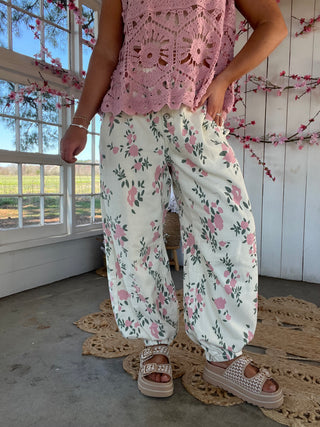 Bluebell Bloom Pants - PINK FLORAL