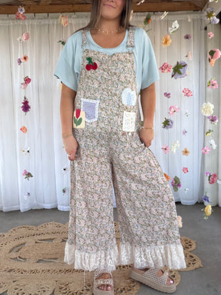 The Picnic Patch Overalls - FLORAL