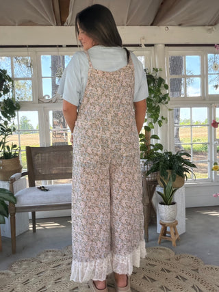 The Picnic Patch Overalls - FLORAL