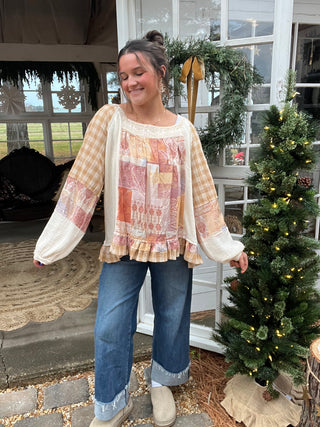 The Sable Patch Top - CREAM