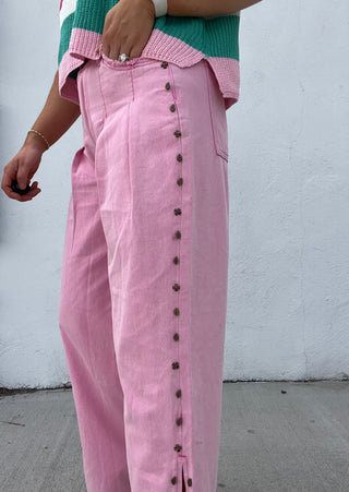 The Pink Bloom Studded Pants