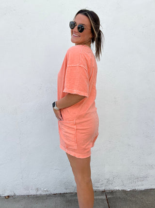 Emily Romper - Papaya