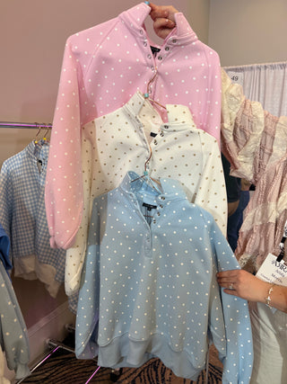 The Sadie Pullover - PINK DOT