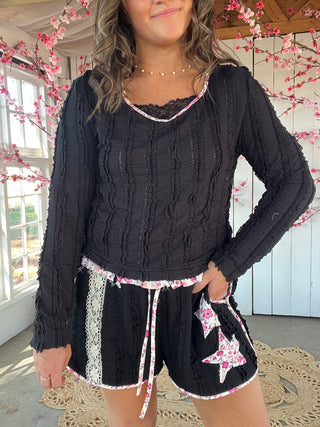 The Star Gazer Long Sleeve - BLACK