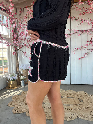 The Star Gazer Shorts - BLACK