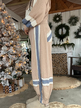 The Jet Glam Joggers - TAN PREORDER