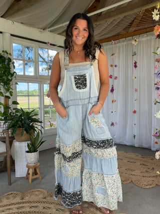 The Poppy Petal Overalls - CHEETAH PREORDER BEG AUG