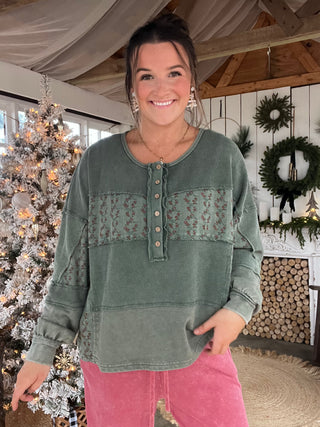 The Christmas Tree Farm Waffle Top