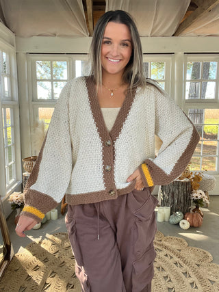 The Sunflower Kiss Crochet Sweater